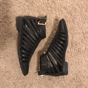Black & Gold Booties